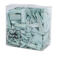 Deco houtsnippers 30-50 mm turqoise 165 gr | 24 stuks