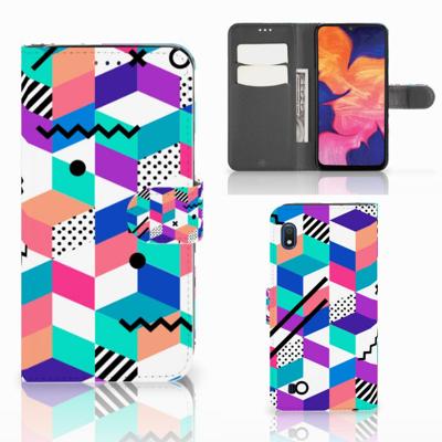 Samsung Galaxy A10 | Book Case | Blokken Kleurrijk