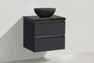 Badmeubel Trend Dynasty met ronde kom 60 Hoogglans Antraciet