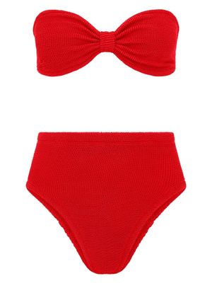 Hunza G bikini Ruby à design stretch - Rouge