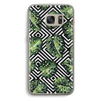 Geometrische jungle: Samsung Galaxy S7 Transparant Hoesje
