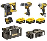 DeWalt DCK368P3T accu set |  DCD796 + DCF887 en DCH273 in Toughsystem koffer | 18v 5.0Ah Li-ion - DCK368P3T-QW - thumbnail