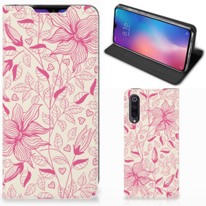 Xiaomi Mi 9 Smart Cover Pink Flowers