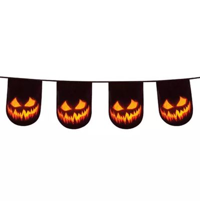 Vlaggenlijn Creepy Pumpkin Dubbelzijdig - 6 m - Timstor