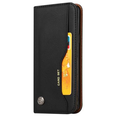 Knead huidtextuur horizontaal Flip lederen case voor Galaxy S9 met foto frame & houder & kaartsleuven & portemonnee (zwart)