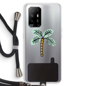 Palmboom: Oppo A95 5G Transparant Hoesje met koord