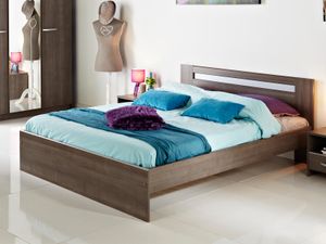 Bed EVOCA 140x190 cm zonder lades walnoot