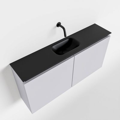 Toiletmeubel Mondiaz Ture | 100 cm | Meubelkleur Cale | Eden wastafel Urban Midden | Zonder kraangat