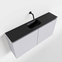 Toiletmeubel Mondiaz Ture | 100 cm | Meubelkleur Cale | Eden wastafel Urban Midden | Zonder kraangat