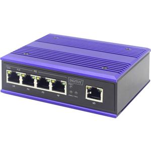 Digitus DN-650107 Industrial Ethernet Switch 10 / 100 MBit/s IEEE 802.3af (12.95 W), IEEE 802.3at (25.5 W)