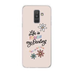 Tough Life: Samsung Galaxy A6 Plus (2018) Transparant Hoesje