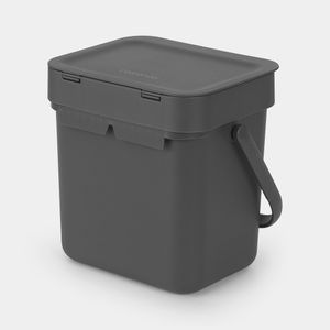 Brabantia Sort & Go afvalbakje 3 liter - Dark Grey