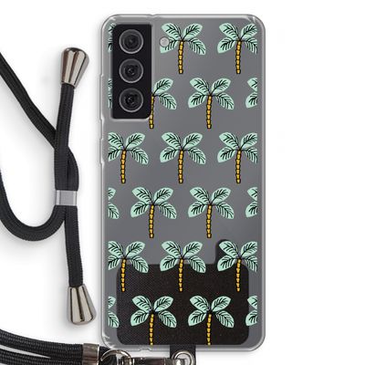 Paradise: Samsung Galaxy S21 FE Transparant Hoesje met koord