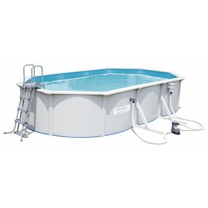Bestway Hydrium Oval 6.10m x 3.60m x 1.20m, Grijs/Blauw