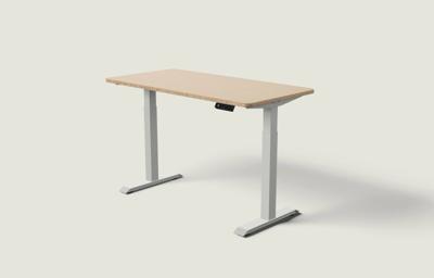 Desktronic HomeOne bureau - Grijs / Bamboe / 140x70 cm