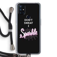 Sparkle quote: OnePlus Nord N10 5G Transparant Hoesje met koord