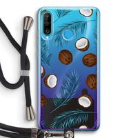 Kokosnoot roze: Huawei P30 Lite Transparant Hoesje met koord