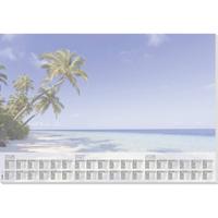 Sigel H6470 Bureau onderlegger Papier Palmenstrand (b x h) 59.50 cm x 41 cm 2026, 2027, 2028 30 vellen