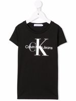 Calvin Klein Kids t-shirt à logo imprimé - Noir