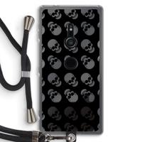 Musketon Skulls: Sony Xperia XZ2 Transparant Hoesje met koord