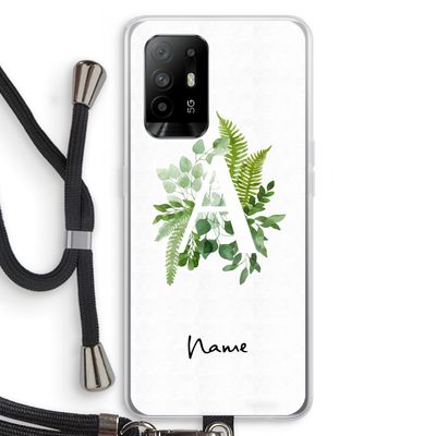 Green Brush: Oppo A94 5G Transparant Hoesje met koord