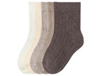 lupilu 5 Paar baby sokken (crème/beige/bruin, 19/22)