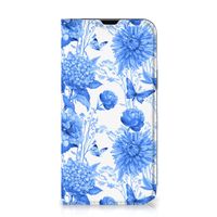 Smart Cover voor iPhone 13 Flowers Blue
