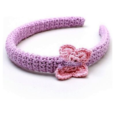 NatureZOO Haarband / Diadeem voor baby Vlinder Paars/roze NatureZOO Haarband / Diadeem voor baby Vlinder Paars/roze