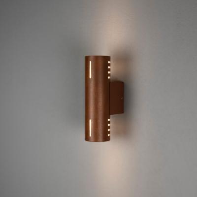 KonstSmide Design wandlampCuneo roestbruin met wit glas - 7365-972