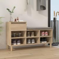 Schoenenkast 102x36x60 cm bewerkt hout sonoma eikenkleurig