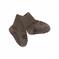 GoBabyGo antislip sokjes wol brown melange-1-2 jaar