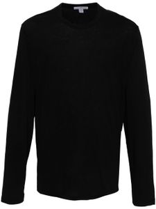 James Perse t-shirt en coton à manches longues - Noir