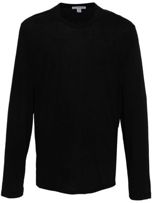 James Perse t-shirt en coton à manches longues - Noir