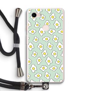 Spiegeleitjes: Pixel 3 XL Transparant Hoesje met koord