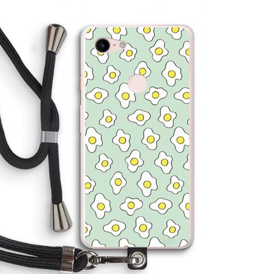 Spiegeleitjes: Pixel 3 XL Transparant Hoesje met koord