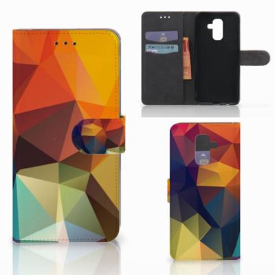 Samsung Galaxy A6 Plus 2018 | Book Case | Polygon Color