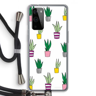 Sanseveria: OnePlus 9 Pro Transparant Hoesje met koord