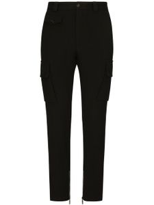 Dolce & Gabbana pantalon cargo à patch logo - Noir