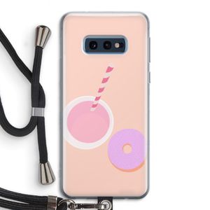 Donut: Samsung Galaxy S10e Transparant Hoesje met koord