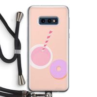 Donut: Samsung Galaxy S10e Transparant Hoesje met koord