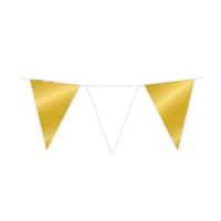 Party Flag Foil Gold and white
