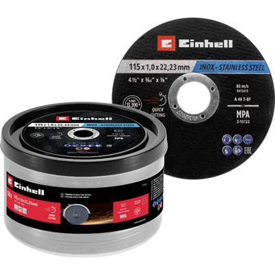 Einhell 711526 Doorslijpschijfset 115 mm 50 stuk(s) Metaal, RVS, Staal, Blik