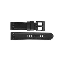 TW Steel horlogeband TWB46 Leder Zwart 22mm + zwart stiksel - thumbnail