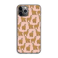 Alpacas: iPhone 11 Pro Max Transparant Hoesje