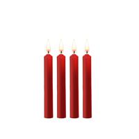 Teasing Wax Candles - Parafin - 4-pack - Red - thumbnail