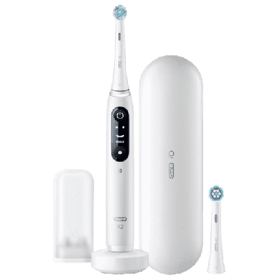 Oral-B iO Series 8N White Elektrische Tandenborstel + 1 extra opzetborstel Oral-B iO Series 8N White Elektrische Tandenborstel + 1 extra opzetborstel