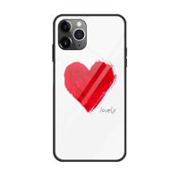 Voor iPhone 11 Pro kleurrijke geschilderde glazen kast (liefde)