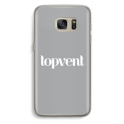 Topvent Grijs Wit: Samsung Galaxy S7 Transparant Hoesje