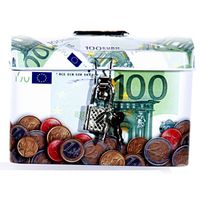 Metalen spaarpotje 100 euro - thumbnail