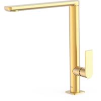Keukenkraan Tres Loft | Opbouw | 360° Draaibaar | Mengkraan | 1-hendel | Rond | 24k Goud mat